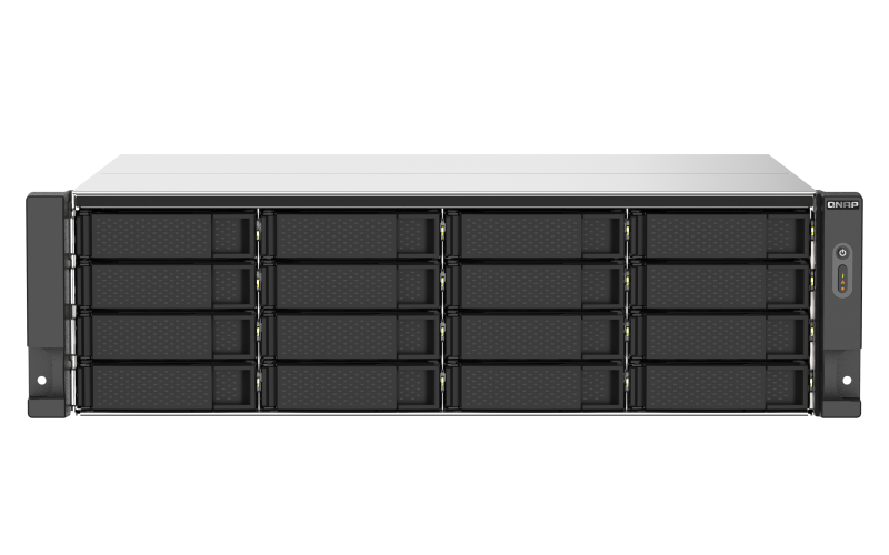 QNAP TS-1673AU-RP-16G | 2.5GbE, 16-Bay, AMD Ryzen CPU, 16GB RAM, PCIe Slots, Redundant Power, 3U Rackmount