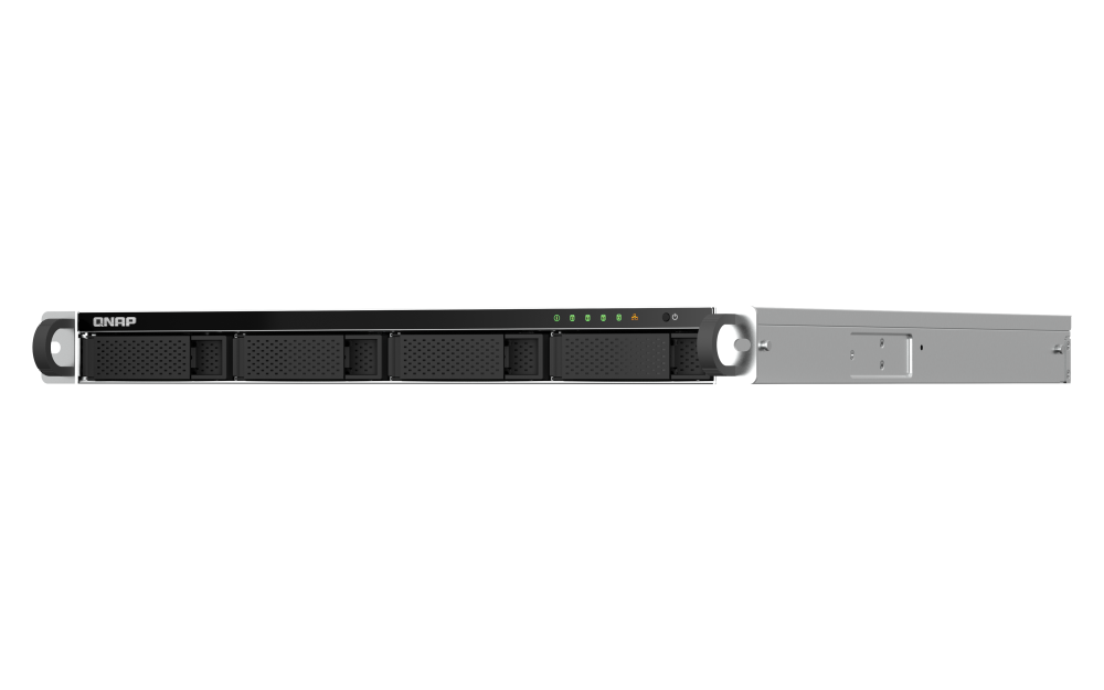 QNAP TS-464U-8G | 2.5GbE, 4-Bay, Intel CPU, 8GB RAM, PCIe Slot, 1U Rackmount