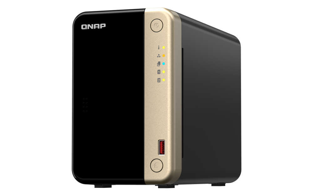 QNAP TS-264-8G | 2.5GbE, 2-Bay, Intel CPU, 8GB RAM, M.2 Slots, PCIe Slot, SMB NAS