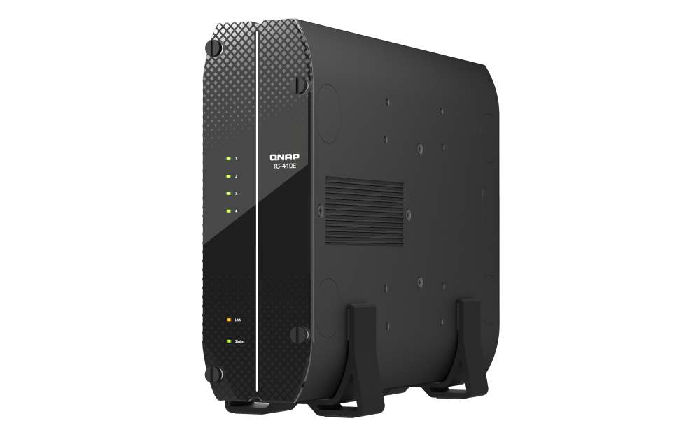 QNAP TS-410E-8G | 2.5GbE, 4-Bay 2.5" SSD, Intel CPU, 8GB RAM, Silent NAS