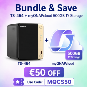 TS-464 + myQNAPcloud Storage 500GB 1Y 