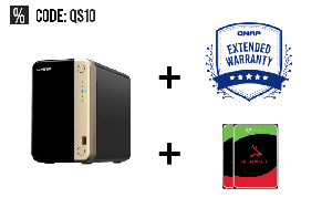 TS-264-8G Silent & Safe Bundle (10% off: QS10)